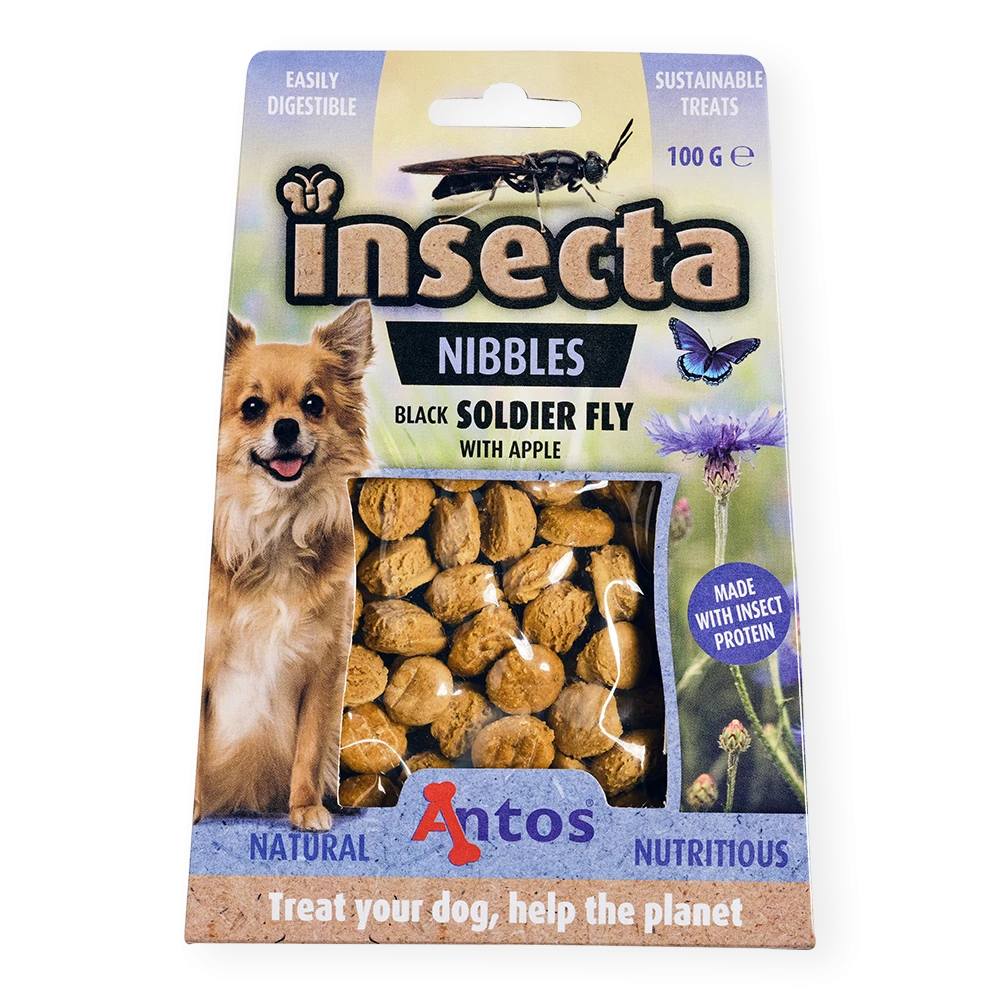 Insecta Nibbles Black Soldier Fly & Apple 100 gr