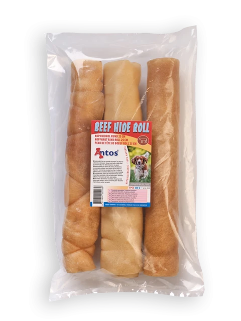 Beef Hide Roll 25 cm 3 pcs